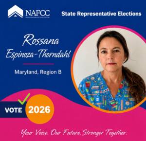 LCAM celebra la elección de Rossana Espinoza-Thorndahl como Representante Estatal de NAFCC por Maryland 1 NAFCC State representative elections - Rossana Espinoza